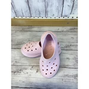 Crocs Classic Kids Girls Pink Clogs Size C10 Lightweight Comfort Slip-On
